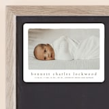 "Rustic" - Birth Announcements in Chestnut by Ekko Studio - Front