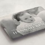 "Typographic Mix" - Birth Announcements in Snow by Michelle Taylor - Detail