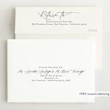"Corner Hello" - Birth Announcements in Midnight by Jackie Crawford - FREE Recipient Addressing