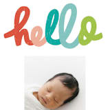 "hello doodle" - Birth Announcements in Dream by Stephanie Hawkes - Detail