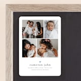 "LOVEABLE" - Birth Announcements in Bluebird by Melanie Kosuge - Front