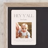 "Southern Babe" - Birth Announcements in Sand by Morgan Kendall - Front