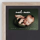 "Meet Cute" - Birth Announcements in Snow by Lauren Chism - Front