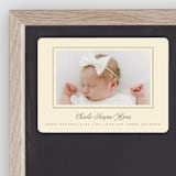 "Classical Border" - Birth Announcements in Creme by mo kelley - Front
