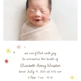 "Constellation" - Birth Announcements in Strawberry by Megan Davis - Detail
