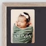 "Bold Introduction" - Birth Announcements in Natural by Ana Sharpe - Front