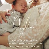 "Delicate" - Birth Announcements in Powder by Sara Hicks Malone - Detail