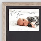 "On The Horizon" - Birth Announcements in Obsidian by Kaydi Bishop - Front