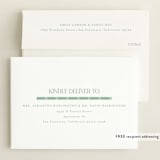 "Double Time" - Birth Announcements in Aloe by Pixel and Hank - FREE Recipient Addressing