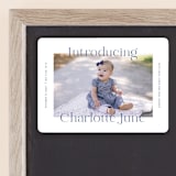 "Chatham" - Birth Announcements in Navy by Megan Davis - Front