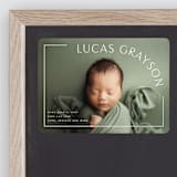 "Take Shape" - Birth Announcements in Snow by Lauren Chism - Front