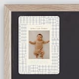 "Patchwork" - Birth Announcements in Bluebell by Julie Murray - Front