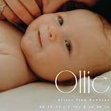 "Ollie" - Birth Announcements in Cotton by Kristie Kern - Detail