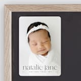 "Announcing Baby" - Birth Announcements in Onyx by Erin Deegan - Front