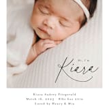 "Corner Hello" - Birth Announcements in Midnight by Jackie Crawford - Detail
