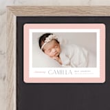 "Sweet scallop" - Birth Announcements in Rose by Robert and Stella - Front