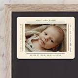 "Framework" - Birth Announcements in Halo by Baumbirdy - Front