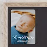 "Swing" - Birth Announcements in Snow by Lauren Chism - Front
