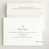 "Elegant Bow Holiday" - Birth Announcements in Charcoal by Chelsea Petaja - FREE Recipient Addressing
