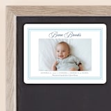 "Little Darling" - Birth Announcements in Baby Blue by Alston Foster - Front