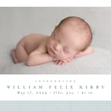 "Linen frame" - Birth Announcements in Powder by Lea Delaveris - Detail