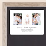 "Bergen" - Birth Announcements in Fog by Megan Davis - Front