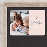 "Preppy Little Bow" - Birth Announcements in Petal by Leia Matt - Front