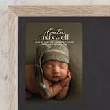 "Contemporary Classic" - Birth Announcements in Jasmine by Erin Deegan - Front