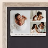 "Sweet Three" - Birth Announcements in Cloud by Brianne Larsen - Front