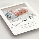 "the script" - Birth Announcements in Ebony by Benita Crandall - Detail