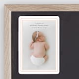 "Scalloped Border" - Birth Announcements in Baby Blush by Carolyn MacLaren - Front