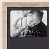 "Meet Charley" - Birth Announcements in Sky Blue by Hooray Creative - Front