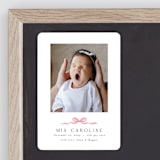 "Sweet Bow" - Birth Announcements in Cotton Candy by Paula Pecevich - Front