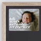 "casual hello" - Birth Announcements in Snow by Angela Marzuki - Front