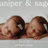 "sweet nostalgia" - Birth Announcements in Cloud by Brittany Braithwaite - Detail