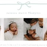 "Gift" - Birth Announcements in Mint by Erin L. Wilson - Detail