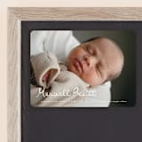 "Written Whimsy" - Birth Announcements in Snow by Lauren Chism - Front