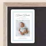 "Little Darling" - Birth Announcements in Baby Blue by Alston Foster - Front