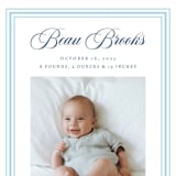 "Little Darling" - Birth Announcements in Baby Blue by Alston Foster - Detail