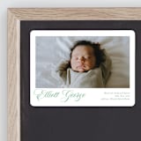 "Hollis" - Birth Announcements in Clover by Megan Davis - Front
