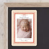 "Vintage Love Bow" - Birth Announcements in Latte by Kartika Paramita - Front