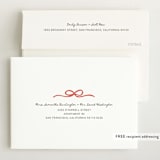 "Vintage Love Bow" - Birth Announcements in Latte by Kartika Paramita - FREE Recipient Addressing