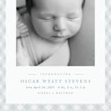 "Checked" - Birth Announcements in Sky by Lea Delaveris - Detail