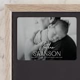 "Focus" - Birth Announcements in Snow by Yaling Hou Suzuki - Front