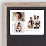 "Welcome with Joy" - Birth Announcements in Stone by Carolyn MacLaren - Front