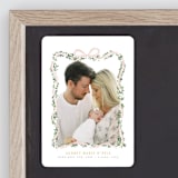 "Ribbonly Frame" - Birth Announcements in Blush by Itsy Belle Studio - Front