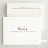 "Ribbonly Frame" - Birth Announcements in Blush by Itsy Belle Studio - FREE Recipient Addressing