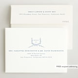 "Festive Monogram" - Birth Announcements in Frost by Corinne Malesic - FREE Recipient Addressing