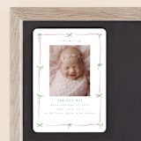 "Preppy Bow Border" - Birth Announcements in Candy by Susan Zinader - Front