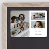 "Minimal Three" - Birth Announcements in Milk by Playground Prints - Front